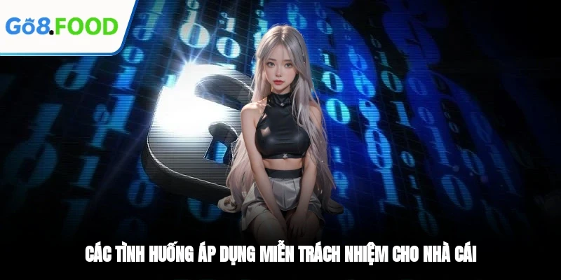 Các tình huống áp dụng miễn trừ trách nhiệm cho nhà cái